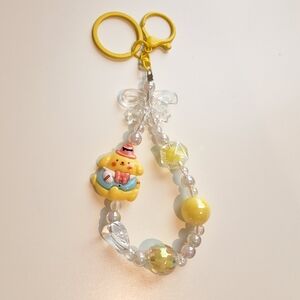 Pompompurin Beaded Keychain/ Phone Chain / Bag Charm